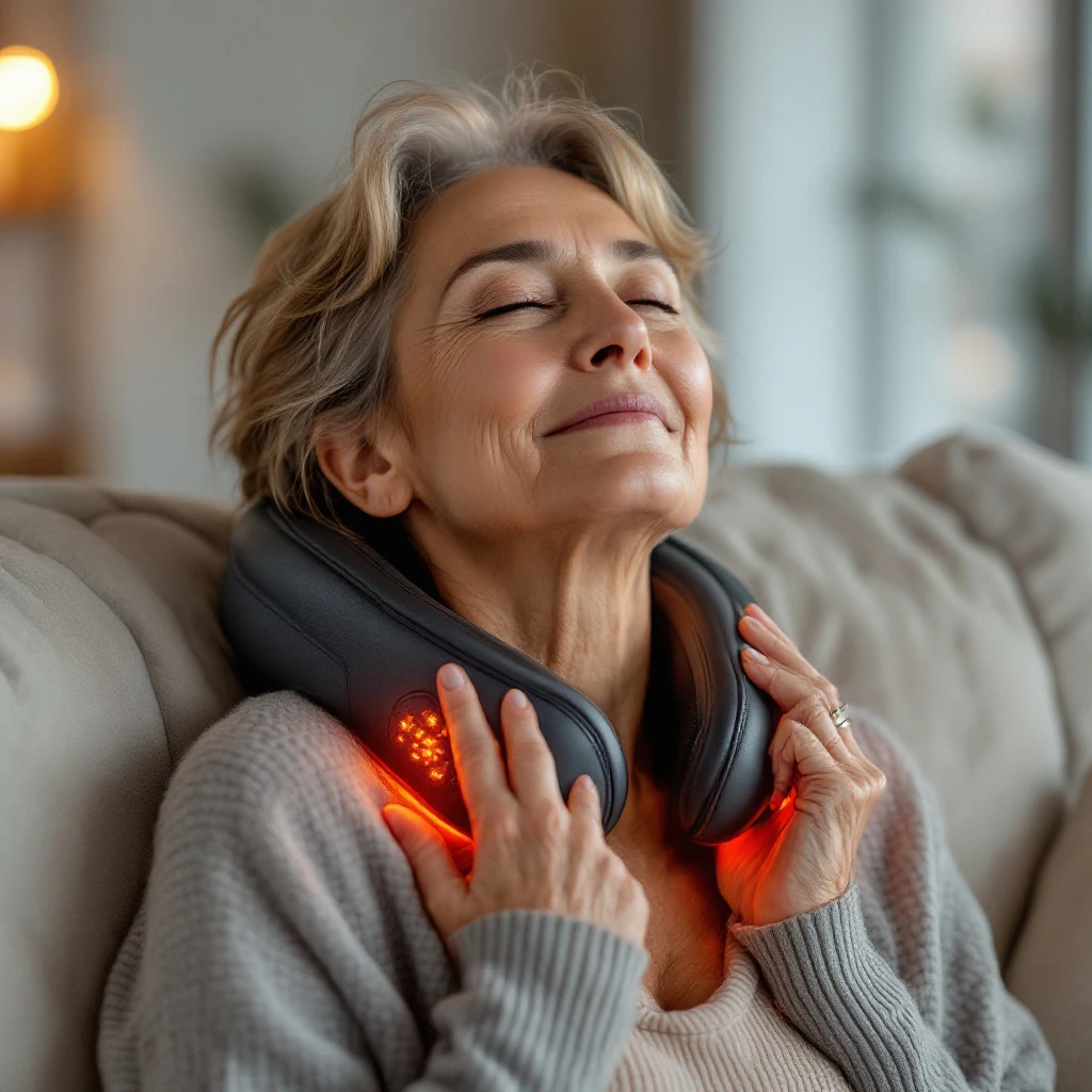 Massager in use